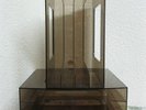Vintage 80 x2 CASIER RANGEMENT DISQUE VINYLE 33T PVC FUMÉ WITTNER West Germany