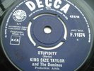 RARE KING SIZE TAYLOR & THE DOMINOES STUPIDITY LIVERPOOL BEAT VG+  CONDITION