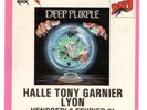 DEEP PURPLE used ticket - LYON - VENDREDI 8 FEVRIER 91