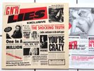 NUDE GIRL innersleeve  GUNS N' ROSES  lies LP 1.Press 1986 Slash AC/DC Metallica