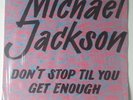 Michael Jackson don't stop til you get enough maxi vinyl RARE