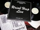 URIAH HEEP  -     Live,       ORIGINAL 1973 UK DOUBLE-LP + BOOK / inner..... EX