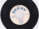 BLUES 45RPM - HAL SINGER ON SAVOY - RARE  BEAUTIFUL COPY