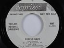 Rock 45 JIMI HENDRIX EXPERIENCE Purple Haze REPRISE promo HEAR