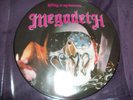 MEGADETH KILLING IS MY BUSINESS PICTURE VINYL LP UK 1985 VG+