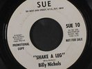 BILLY NICHOLS: Shake A Leg / You Can't Fool This Fool 45 Hear  (dj, decent play