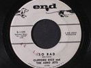 CLIFFORD RICE & AERO JETS: So Bad / Sad Saturday 45 Hear  (rubber stamp & wol)