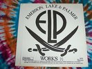 EMERSON, LAKE & PALMER Works 1/2 SLIPPED DISC RECORDS VG++