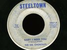 THE DEL CHONTAYS - Very Rare Northern Soul 45 Steeltown