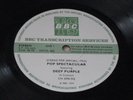 DEEP PURPLE in concert 1974 CN2096 UK BBC TRANSCRIPTION DISC VG+/EX-