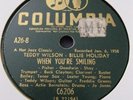 BILLY HOLIDAY TEDDY WILSON WHEN YOUR SMILING / EASY LIVING COLUMBIA C6206