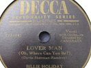 BILLY HOLIDAY LOVERMAN / THAT OLD DEVIL CALLED LOVE DECCA 23391