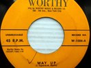 LINCOLN FIG & DATES 2nd press WORTHY doowop 45 Way up / Kiss me tenderly pc323