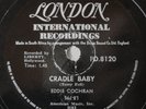 -EDDIE COCHRAN-CRADLE BABY/MEAN WHEN I'M MAD-SOUTH AFRICA-78 RPM-EXC -