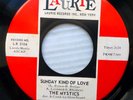 MYSTICS doowop LAURIE 2nd press 45 DARLING I KNOW HOW  SUNDAY KIND OF LOVE pc318