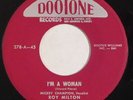 r&b 45 RPM  ROY MILTON MICKEY CHAMPION I'm A Woman DOOTONE VG+ HEAR bam a lam