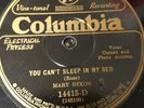 MARY DIXON  You Cant Sleep in My Bed   Columbia Viva-Tonal 14415 Jazz 78 Record