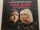 Wayne County & The Electric Chairs LP Man Enough To Be A Woman Punk 1978 70's