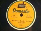 78 : RARE LABEL BLUE WAX - VERT DOMESTIC -PEERLESS QUARTET /STERLING TRIO-1917