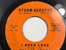 Willie Jones And The Chimes Storm Detroit Rare 45 501 I Need Love Super Record