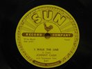 Johnny Cash rockabilly 78 I Walk The Line bw Get Rhythm Sun