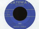 NORMAN CHARLES Try on Gateway R&B Doo Wop Popcorn 45 Hear