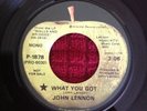 BEATLES John Lennon RARE 'What You Got' Apple PROMO 45 Beautiful piece