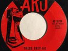 * DELMONICOS You Can Call/There They Go RARE DOO WOP GROUP Aku 45 Hear