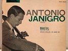 Antonio Janigro BACH Suites for Solo Cello #1 & 3 LP Westminster XWN 18349 DG EX