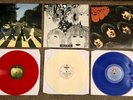 Beatles Abbey Road (red) Rubber Soul (blue) Revolver (white) Coloured Vinyl