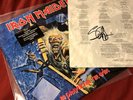 Iron Maiden Signed Record Rare Autograph Red Vinyl No Prayer Powerslave Killers