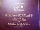 WANDA LANDOWSKA Grand Prix 1949 HARPSICHORD SCARLATTI SONATAS VOL 2 FRENCH HMV