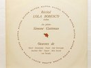 LOLA BOBESCO RECITAL - RAVEL FAURE NIN BARTOK... DISCOPHILES BELGES LP EX++
