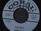 BUDDY HOLLY: Heartbeat / Well....all Right 45 (dj, blue lbl, wol) Oldies