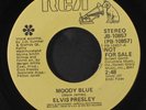 ELVIS PRESLEY: Moody Blue / She Still Thinks I Care 45 (dj) Oldies