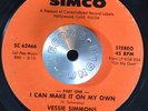 MODERN SOUL 45 - VESSIE SIMMONS - I CAN MAKE IT ON MY OWN 1 & 2 Simco VG+ HEAR