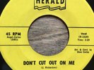 TENDER SLIM - Don't Cut Out On Me - RARE BLUES 45 Herald EX - HEAR