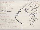 JEAN COCTEAU drawing + text LES PETITS CHANTEURS DE SAINT LAURENT Boys Choir LP