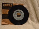 Johnny Burnette vinyl record 45 Train Kept A Rolling b/w Honey Hush Coral label