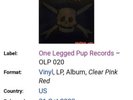 Teenage bottlerocket vinyl, Another Way pink Vinyl repress. One leggedpuprecords