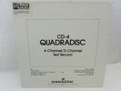 LP Sutton Miller TEST RECORD, CD-4 Quadradisc 4-Channel/2-Channel 1975 SB4X-002