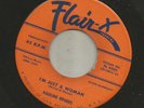 POPCORN R&B BLUES ROCKER- PAULINE ROGERS-  IM JUST A WOMAN  -HEAR- 1956 FLAIR X