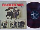 BEATLES NO.5 ODEON OR-7103 Japan Red Vinyl VINYL LP