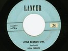 TEEN ROCKABILLY 45 DON FRENCH LITTLE BLONDE GIRL 1959 LANCER 105 NM
