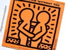 ORIGINAL 1983 FRANCE KEITH HARING ART COVER DAVID BOWIE 7 INCH VINYL EX RARE