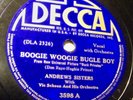 Boogie Woogie Bugle Boy-Andrews Sisters-Decca 3598 nice