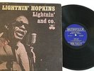 LIGHTNIN' HOPKINS LP LIGHTNIN' AND CO.  BLUESVILLE MONO BVLP1061 VG+ VAN GELDER