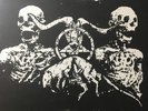 Satanic Warmaster Clandestine Blaze Split LP Splatter 