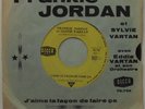 FRANKIE JORDAN / SYLVIE VARTAN Panne D'Essence 45T PROMO JUKE BOX Decca 70.734