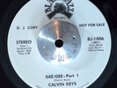 SOUL JAZZ 45 - CALVIN KEYS - GEE-GEE Part 1 & 2 BLACK JAZZ Promo VG++ HEAR